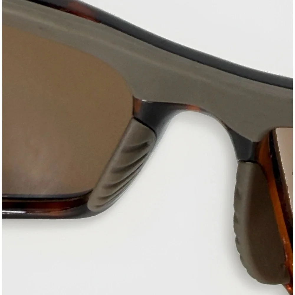 Bollé Guide 11605 Polarized Sunglasses Brown Tortoise Wraparound Frames